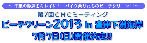 ビーチクリーン2013 in 富津下洲海岸